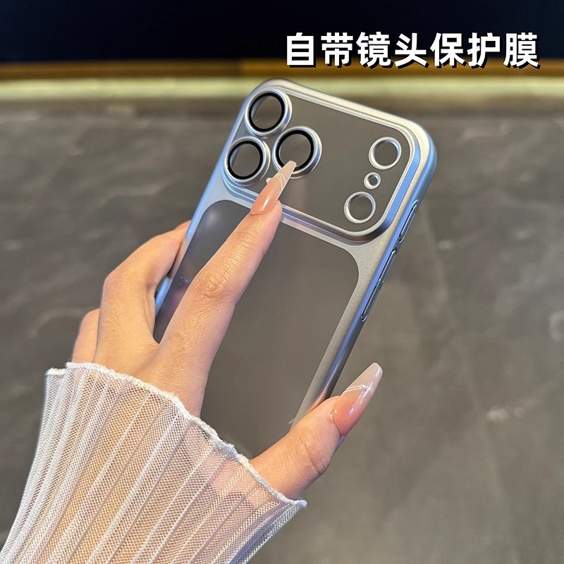 适用iPhone17PROMAX手机壳电镀PC磨砂硬壳苹果17Air自带镜头膜16|undefined
