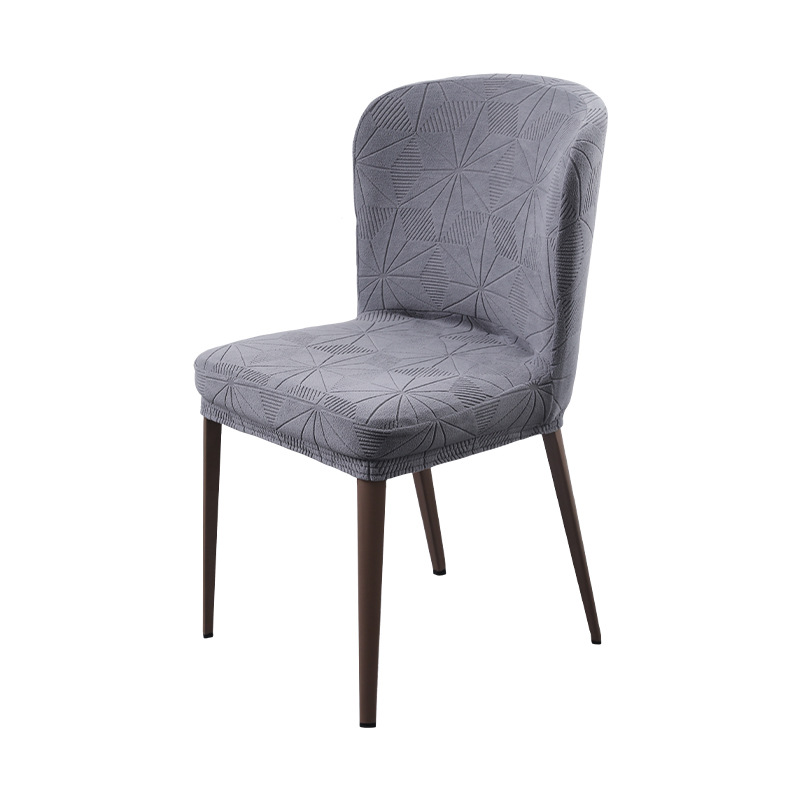 Personalizado moderno simple general bailer silla cubierta de comedor cubierta de silla curva casera cubierta de taburete de respaldo todo incluido