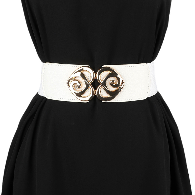 Elastischer Breiter Taillengürtel Modisches Accessoire Für Damen_voghion.com