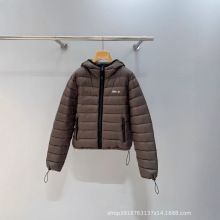 毒家现货秒发缪家90白鹅绒男士冬季饰刺绣连帽羽绒服时尚百搭