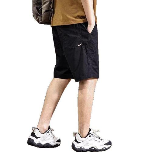 American work shorts for men, summer 2025, large size middle pants for men, casual five-pocket pants for summer