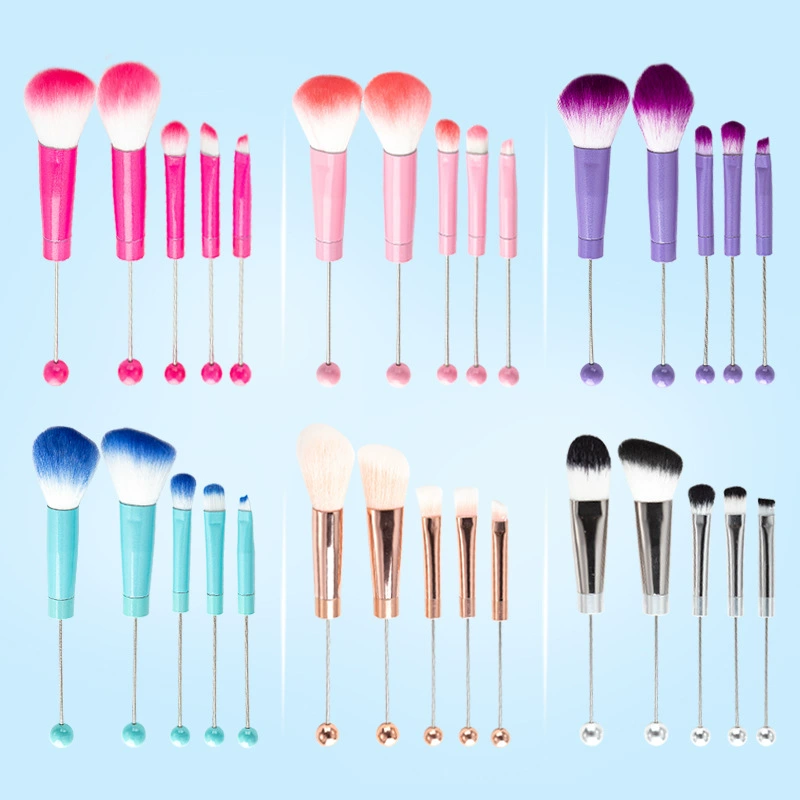 Brush, face blush, eye shadow, 5 pieces, DIY