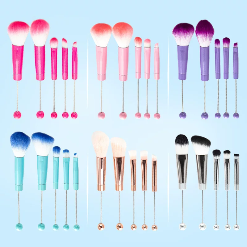 Brush, face blush, eye shadow, 5 pieces, DIY