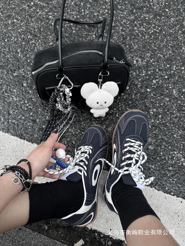 Turbo Navy Blue Training Shoes Women's 2025 Autumn New Racing Shoes Casual Sports Forrest Gump Shoes