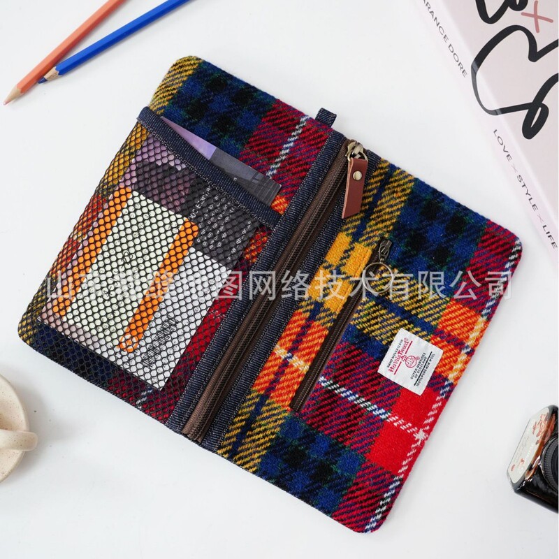 Harris Tweed Harris Tweed Passport Storage Bag Portable Card Holder Wallet Boarding Pass Id Document Bag