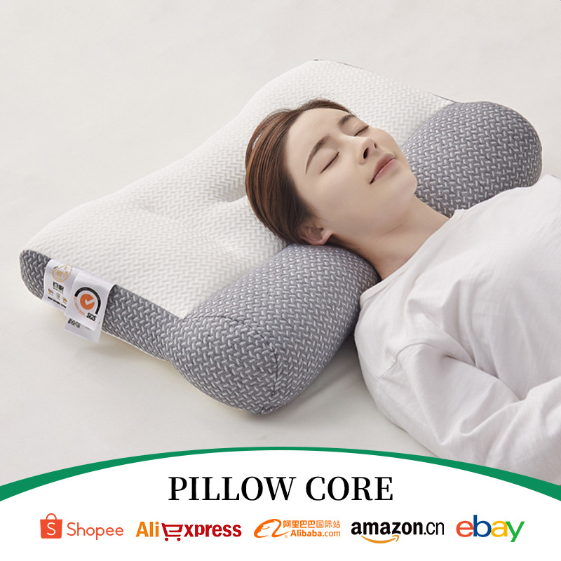 Knitted Japanese neck pillow for home use, with neck protection