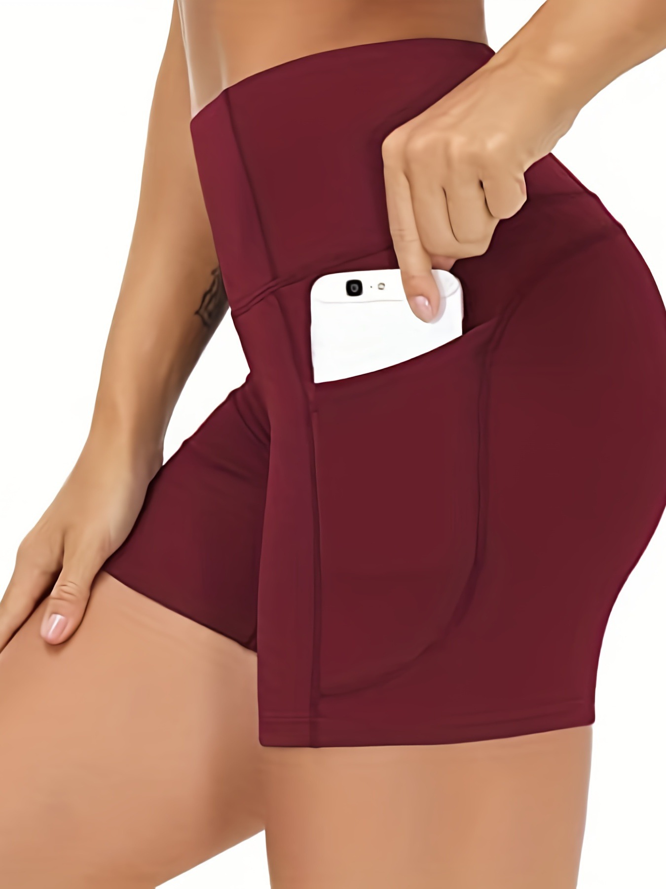 Nuevos pantalones de cintura alta de cintura alta de caderas, pantalones cortos de fitness al aire libre para mujeres image 8
