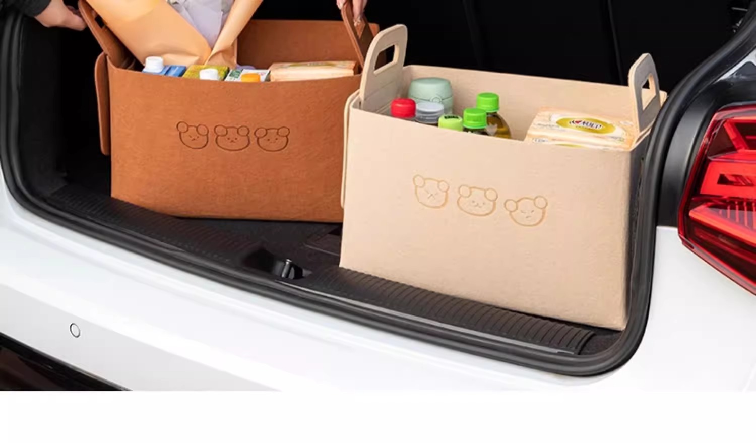 Car storage box Women's trunk car practical organizing folding multifunctional storage artifact car storage box