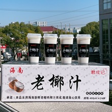 【整箱24瓶】君成记老椰汁400ml植物蛋白饮料椰汁海南椰子汁新品