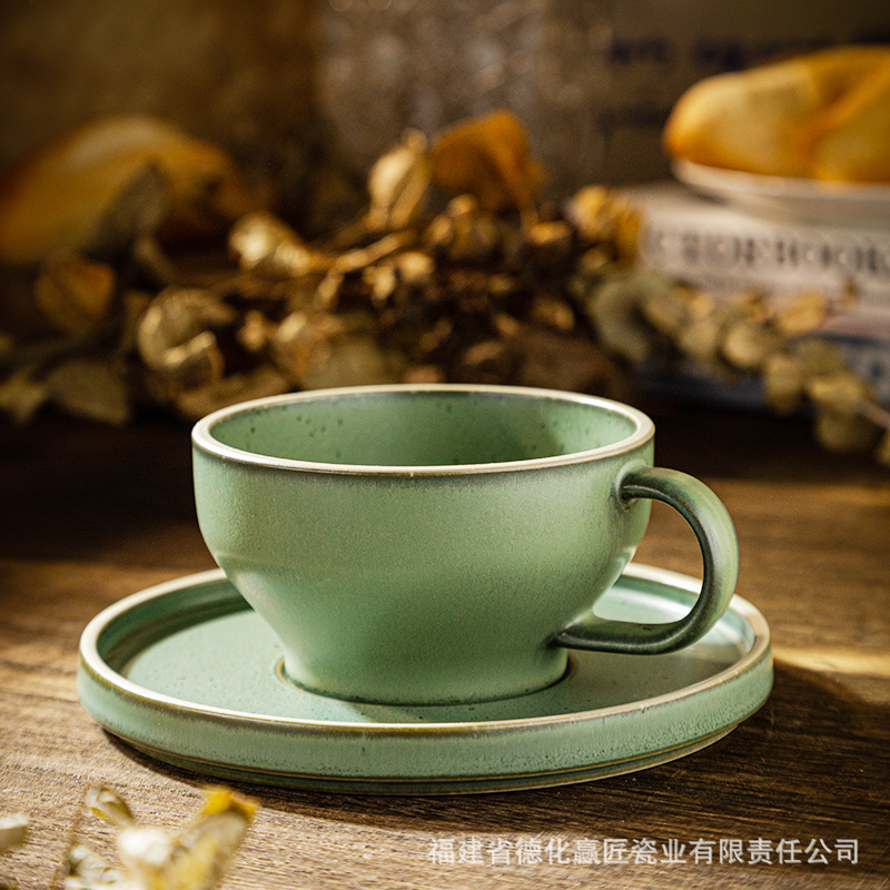 LZ congelación esmalte de ceniza taza de café plato de leche taza de mano taza de café espresso plato de té plato taza de agua