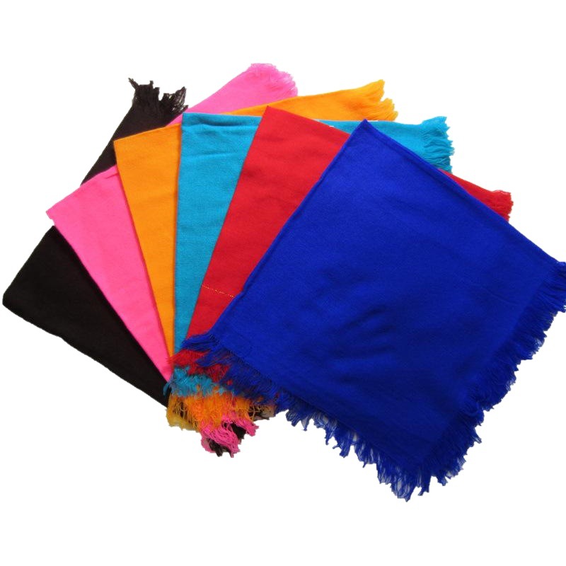 Rural women middle-aged and elderly grandma headscarf solid color square scarf labor protection supplies Baotou square scarf performance scarf wholesale