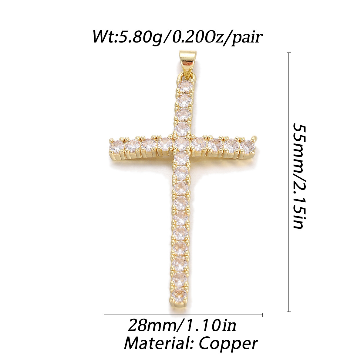 4g Weight Pendant, Chain Jewelry Making Type 20 * 33mm Jewelry Making Size Zircon Inlay Material DIY Jewelry Accessories Classification 1 Piece Quantity Copper Material Cross, Virgin Mary Pattern Plating Design Religion, Classic Style Style 1 Piece 20 * 33mm Copper Zircon Cross Virgin Mary Pendant Chain 5