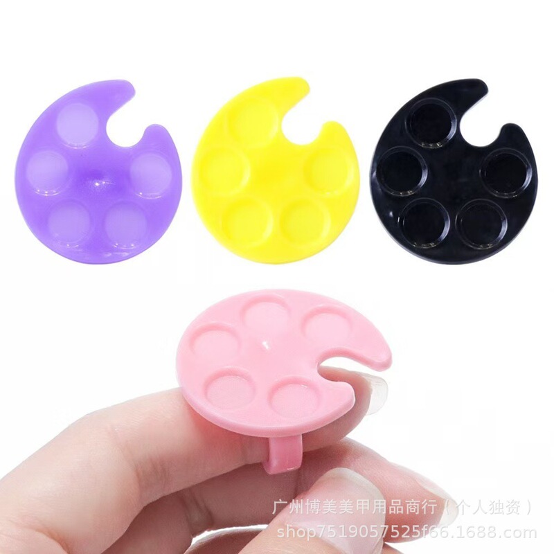 Nail Art Oval Ring Palette Nail Painting Pigment Mini Palette Round Ring Palette Nail Art Oval Ring Palette Nail Painting Pigment Mini Palette Round Ring Palette