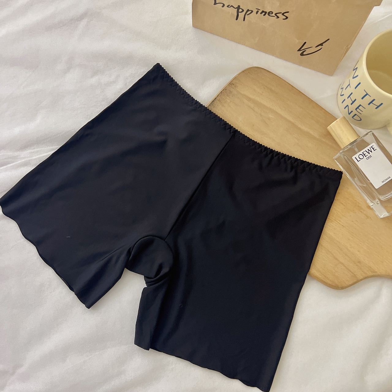 Verano Delgado fresco de seda de hielo sin costuras ligero transpirable anti-exposición diaria básica ropa interior de seguridad para mujeres