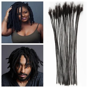 0.2cm Humanhair Dreadlocs African Reggae Dreadlocs Factory Direct Supply