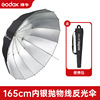 Ub-165s black silver reflective umbrella