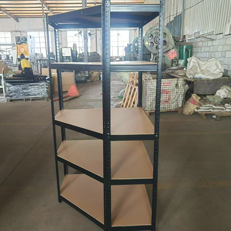 Estante de almacenamiento de almacenamiento de la fábrica de origen estante de metal multi-especificación multicapa de tablero de madera libre estante de almacenamiento estratificado
