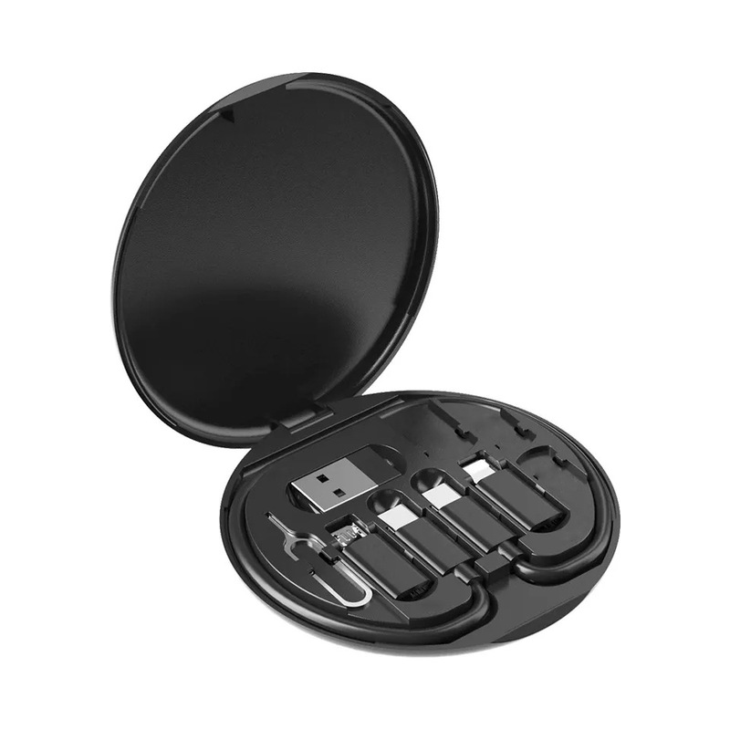 クロスボーダー工場卸売多機能データライン収納ボックス60WPD急速充電携帯電話スタンド旅行装着鏡付き|undefined