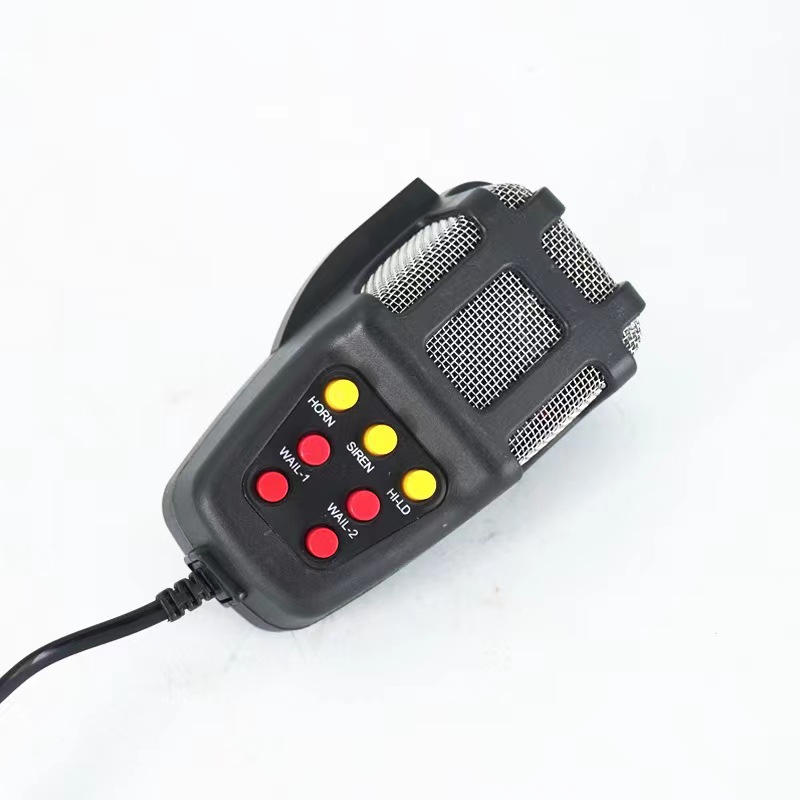 Car Horn 12V 100W Seven-Tone Alarm Megaphone Square Mouth Horn Motorcycle Horn Car Modified Multi-Tone Megaphone