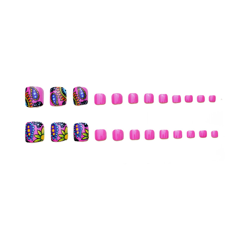 Casual Style Casual Flower ABS Press-on Nails 1 Set