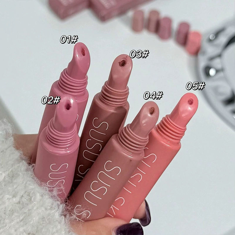 SUSU SKY Soft focus светлый матовый помада-коричневый, низкая насыщенность, корейская матовая атмосфера, без макияжа, нежная отбеливание, студенческая вечеринка