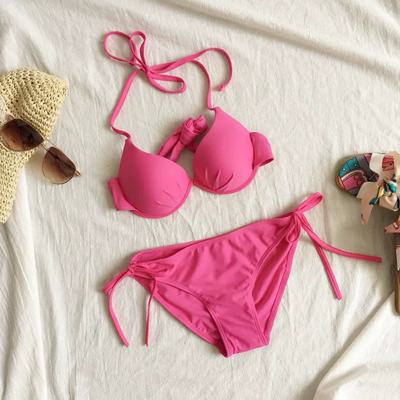 Beach supporting brand swimwear