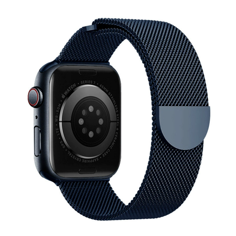 Подходит для iWatch S10 Apple watch ремешок AppleWatch9 Milanese S8 спортивная металлическая магнитная S7