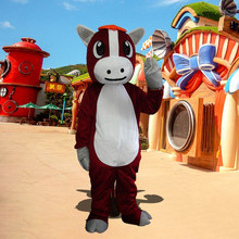 卡通人偶服装棕色马玩偶服小老鼠成人穿发传单衣服演出道具