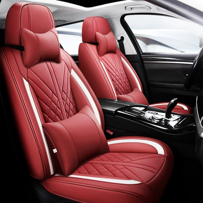 five-seat nappa leather seat cover: Four Seasons Pad