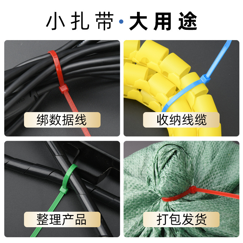 Fabricante spot color nylon bridas correas 3*100*150 tipo autobloqueo plástico rojo correas al por mayor