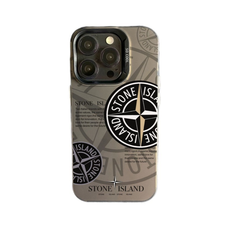 iPhone16 携帯電話ケース Apple 15promax 保護カバー 13/11 落下防止男性 imd1214 ストーンアイランドに適しています。|undefined