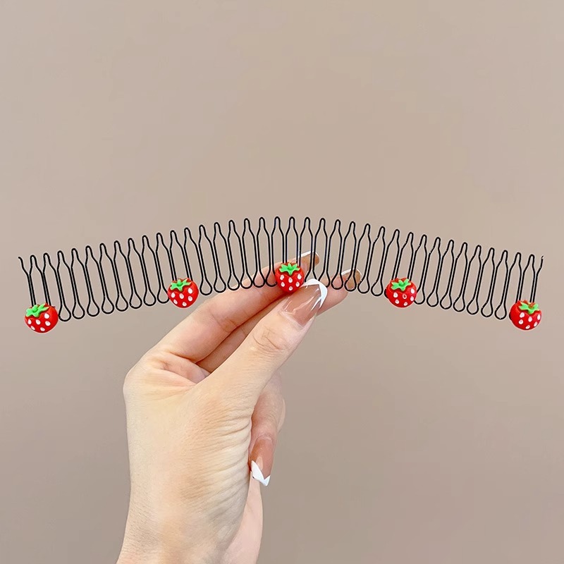 Cabello de la parte posterior de la cabeza de los niños, artefacto de acabado de cabello roto, peine de cabello tirado de pelo, peine de cabello roto, horquilla invisible, diadema, tocado