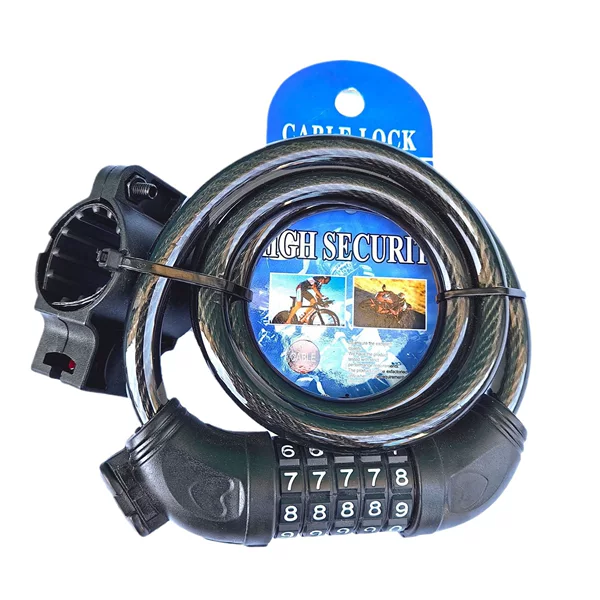 Battery bike bicycle lock motorcycle bicycle password lock mountain bike fixed ring type anti-theft cable lock key lock