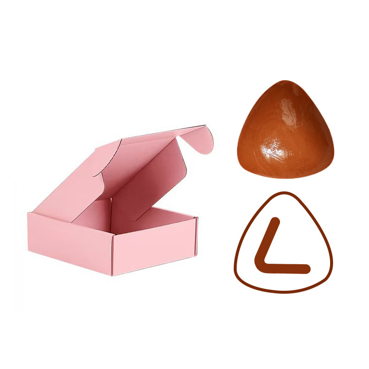 갈색 벨트 핑크 상자