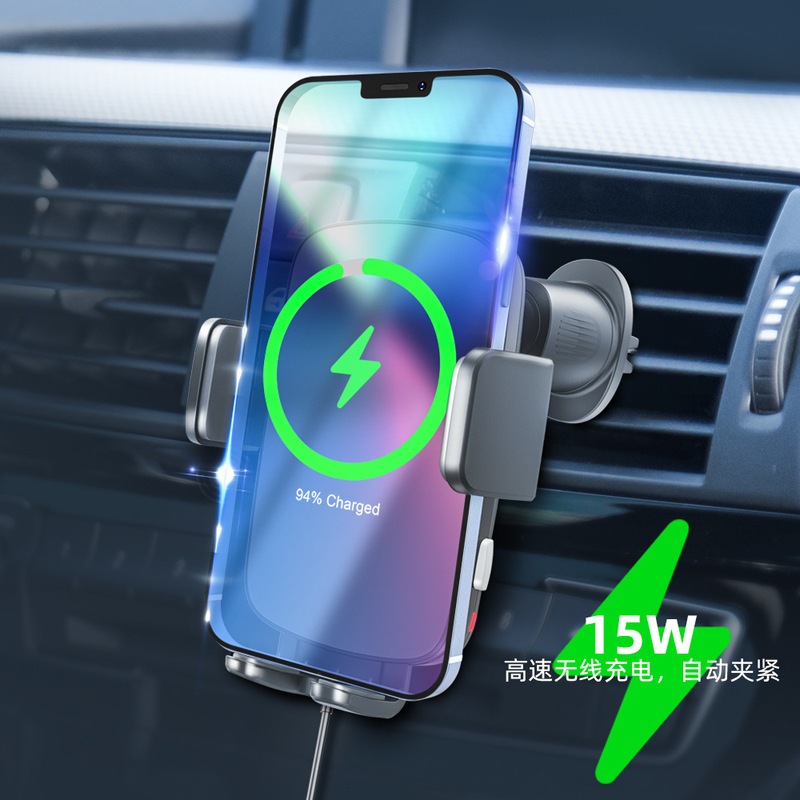15W急速充電車載エアコン吹き出し口自動感知ワイヤレス充電携帯電話ホルダー車載ナビ携帯電話ホルダー|undefined