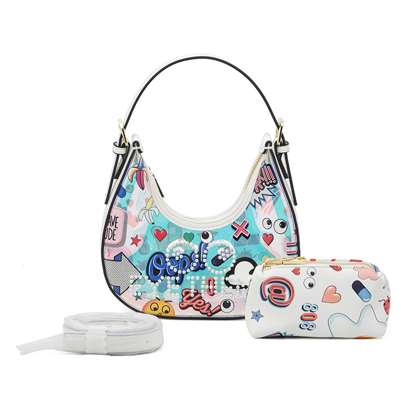 2025 verano jalea de impresión portátil TPU bolso de letras de bolso mini diseño nicho 2780 #