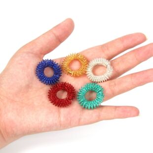 Cross-Border spring decompression finger massage ring finger massager mini decompression ring toy mini massage ring