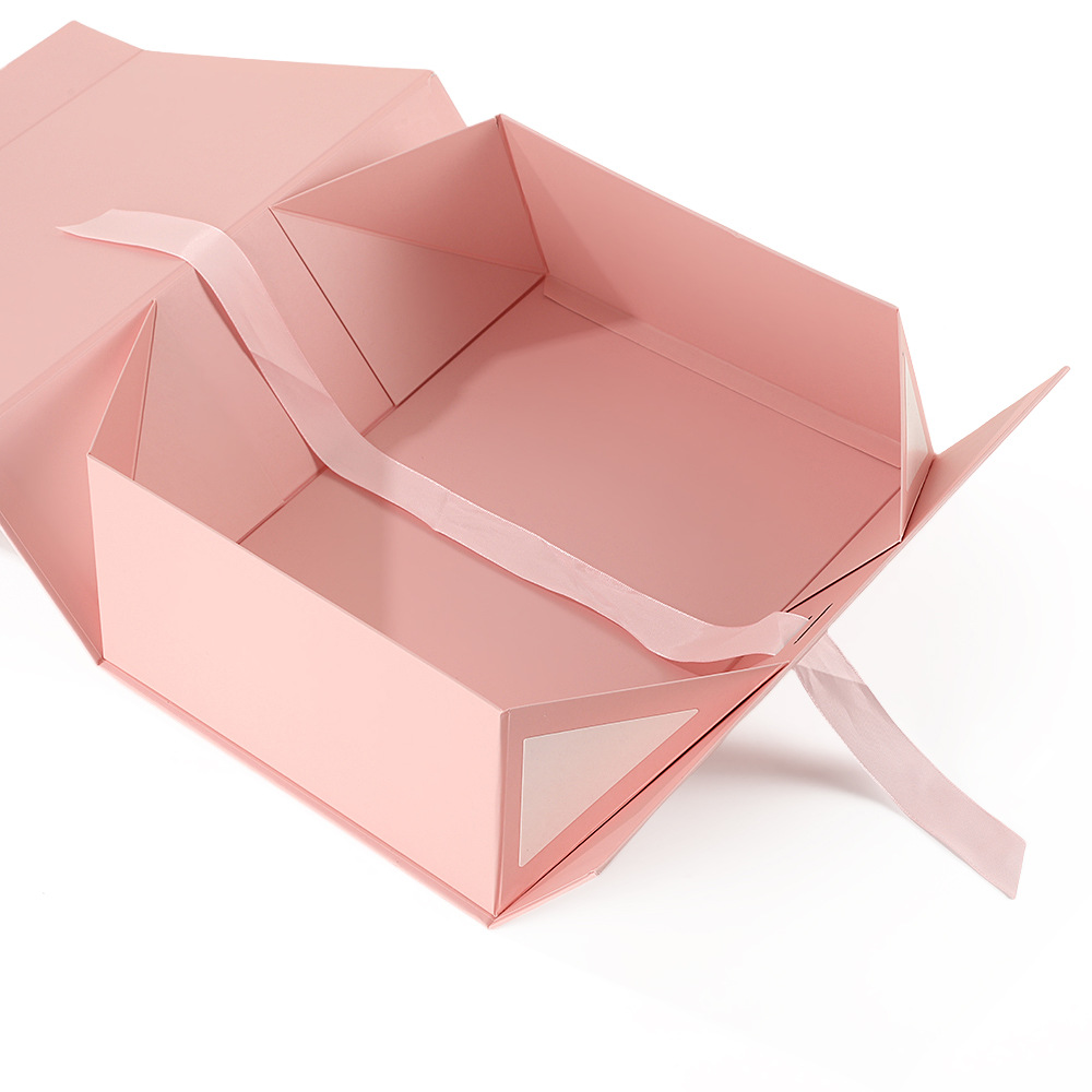 Caja de regalo plegable con tapa de absorción plegable Caja de regalo de literatura y arte pequeña impresión de caja de regalo de embalaje fresco para el día de San Valentín