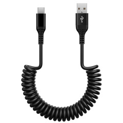 スプリング伸縮データ線typecは華為サムスンアップル充電防止車載伸縮線に適用されている