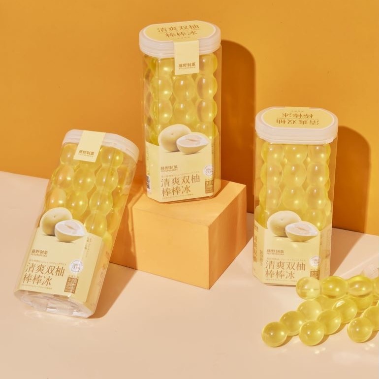 Matsuno Confectionery's Refreshing Twin Pomelo Popsicle and Clear Nourishing Pear Popsicle