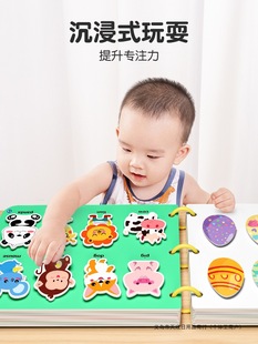 Quiet Hand-Tearable Cloth Book Early Education Velcro Baby Tear Book Chewable Baby Toy 1 Enlightenment