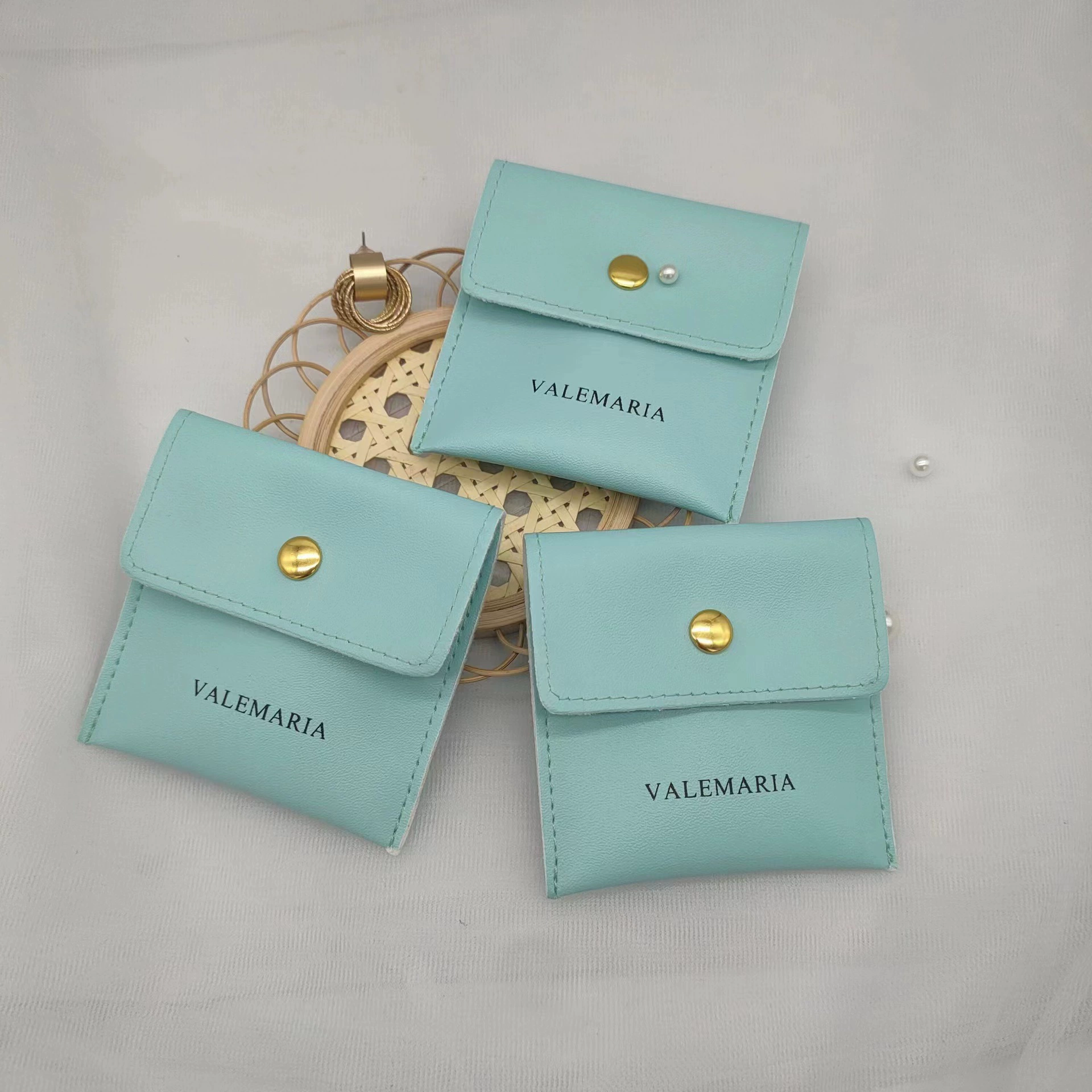 Новая кожаная сумка с откидной крышкой, ожерелье, сумка для ювелирных изделий, водонепроницаемая сумка из искусственной кожи с рюшами, сумка на заказ