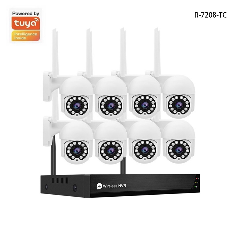 Transfronterizo de circuito cerrado CCTV NVR4-way de graffiti/8 vías de vigilancia inalámbrica traje Cámara WIFI Monitor máquina de bolas