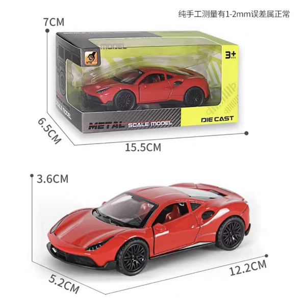 Large Fallali red+open door [15.5*6.5*7]