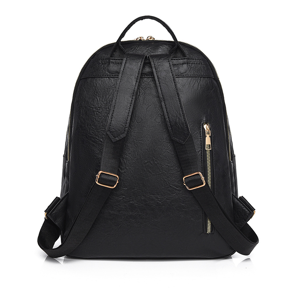 Bolsos para mujer 2025 nueva mochila de PU para mujer coreana Mochila de viaje al aire libre de todo fósforo de moda Mochila escolar para estudiantes universitarios