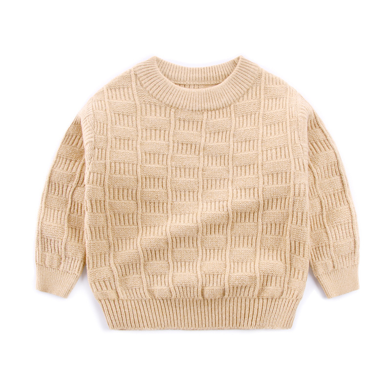 子供服の男女の子供のセーターの純色は底を打って外は柔らかくて暖かいです。|undefined