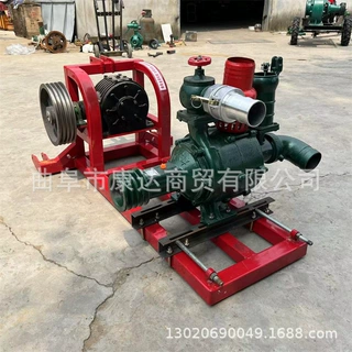 拖拉机输出轴连接水泵工程排水六寸八寸泵水池灌水鱼塘倒水4寸泵