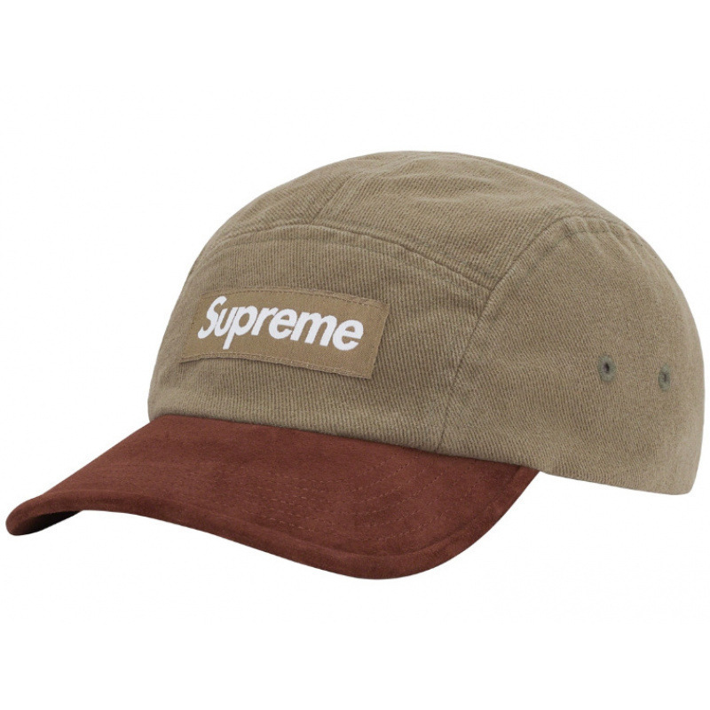 23SS Ventile Camp Cap联名防水棉鸭舌帽棒球帽拼色SUEDE VISOR S|undefined