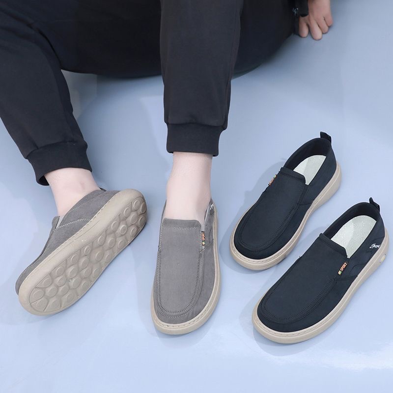Zapatos de hombre de verano nuevos zapatos casuales transpirables zapatos de lona cómodos con suela suave simple y versátil viejos zapatos de tela de Beijing