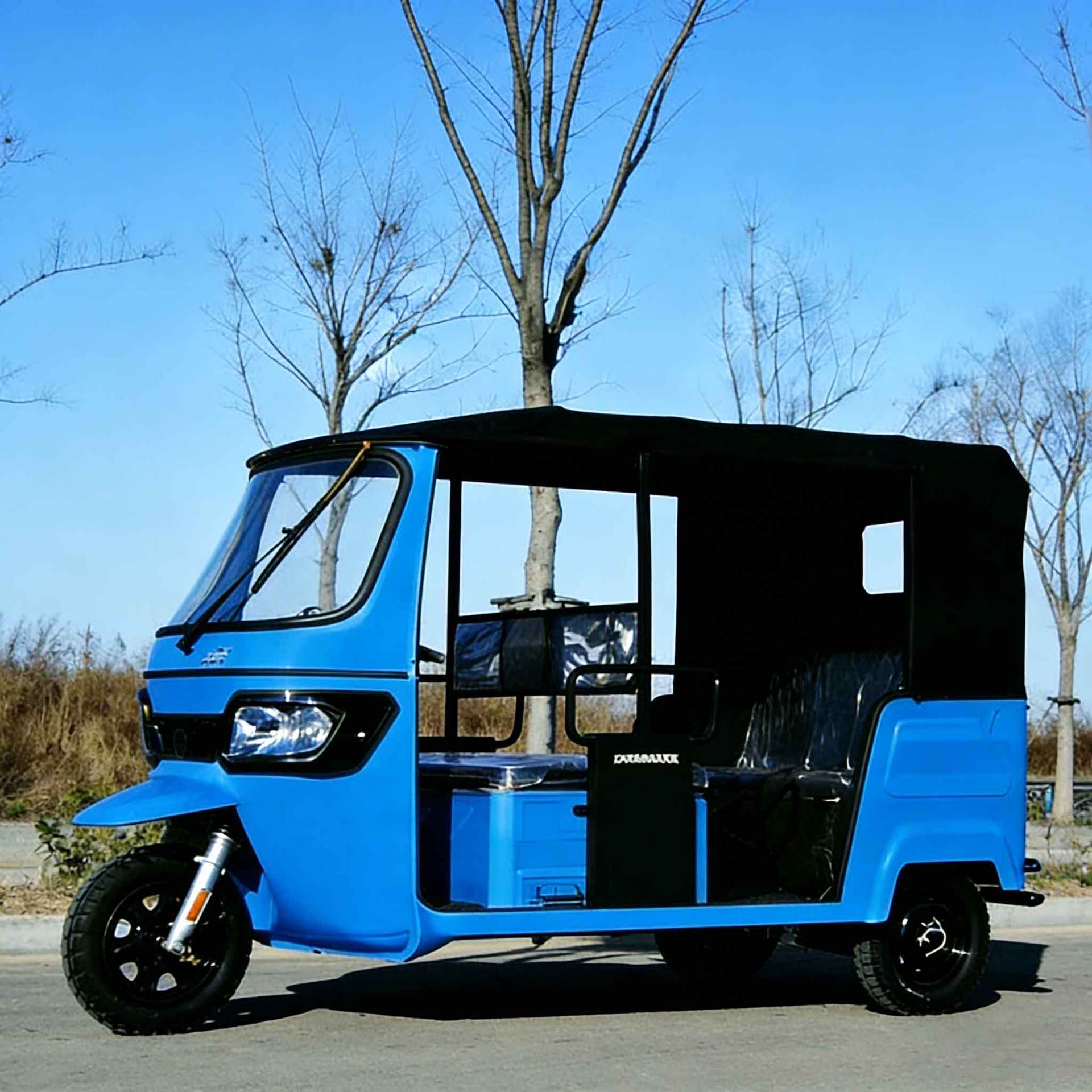 Dudu car, three-row, double-row, 6-seater, with doors, passenger-carrying three-wheeled vehicle, cross-border export quality motorcycle tricycle